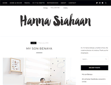 Tablet Screenshot of hannasiahaan.com